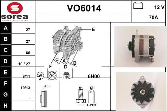 Sera VO6014 - Alternatore autozon.pro