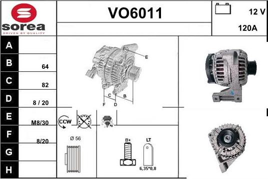 Sera VO6011 - Alternatore autozon.pro