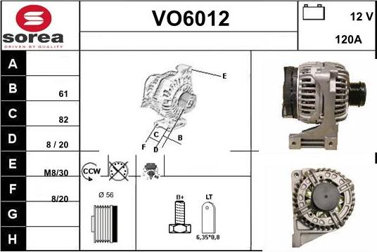 Sera VO6012 - Alternatore autozon.pro