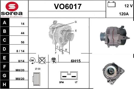 Sera VO6017 - Alternatore autozon.pro