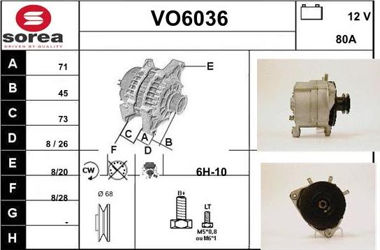 Sera VO6036 - Alternatore autozon.pro