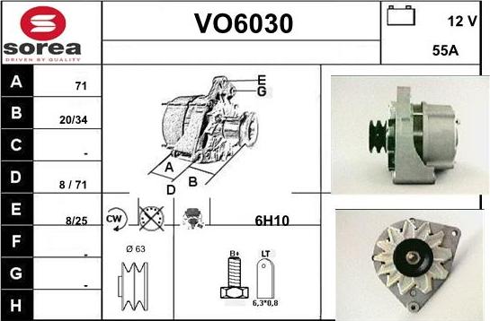 Sera VO6030 - Alternatore autozon.pro