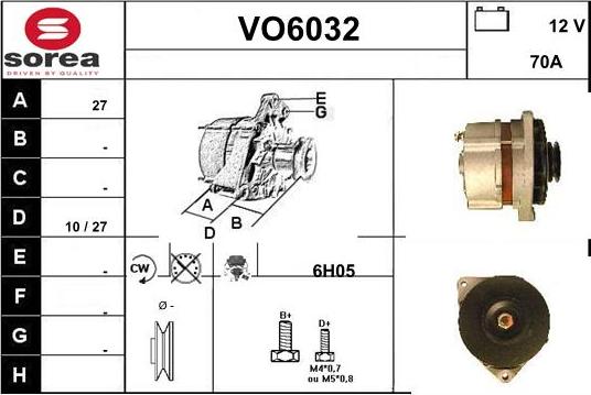 Sera VO6032 - Alternatore autozon.pro