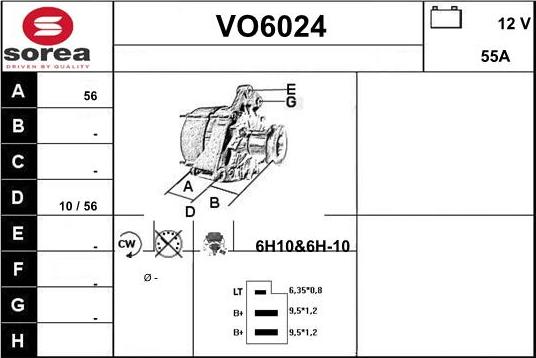 Sera VO6024 - Alternatore autozon.pro