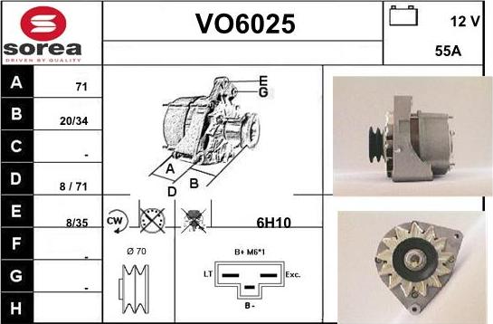 Sera VO6025 - Alternatore autozon.pro