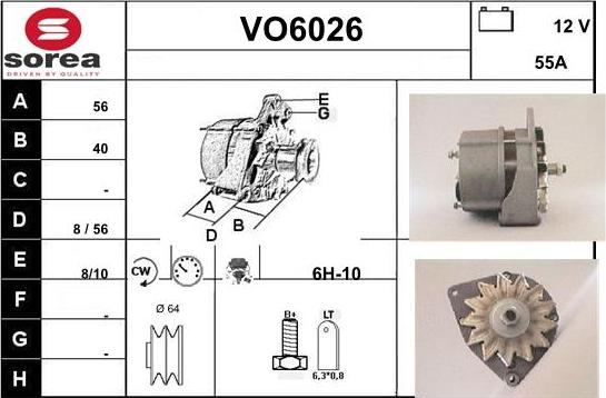 Sera VO6026 - Alternatore autozon.pro