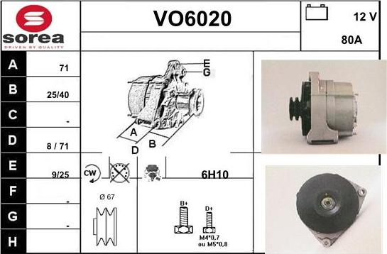 Sera VO6020 - Alternatore autozon.pro