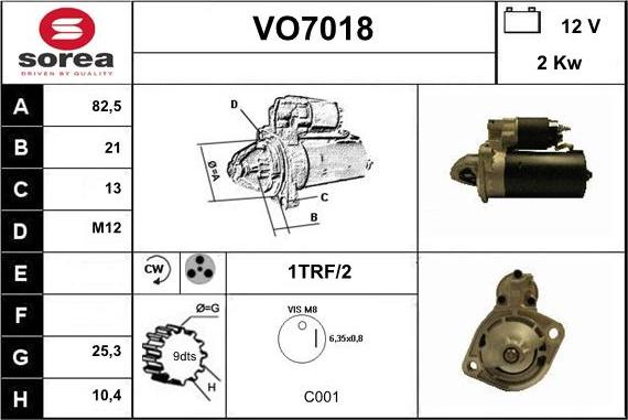 Sera VO7018 - Motorino d'avviamento autozon.pro