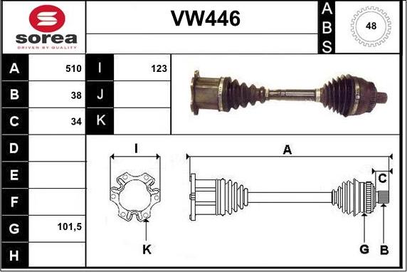 Sera VW446 - Albero scorrevole, Differenziale autozon.pro