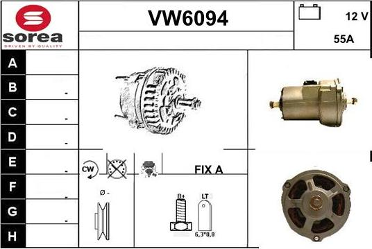 Sera VW6094 - Alternatore autozon.pro