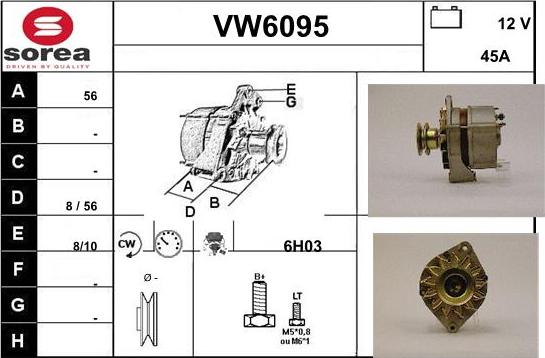 Sera VW6095 - Alternatore autozon.pro