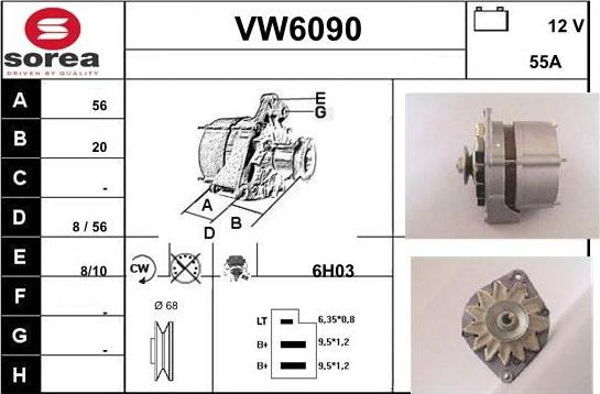 Sera VW6090 - Alternatore autozon.pro