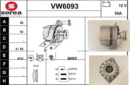 Sera VW6093 - Alternatore autozon.pro