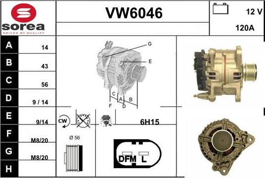 Sera VW6046 - Alternatore autozon.pro