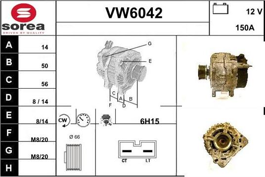 Sera VW6042 - Alternatore autozon.pro