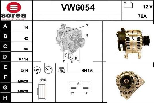 Sera VW6054 - Alternatore autozon.pro