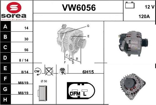 Sera VW6056 - Alternatore autozon.pro