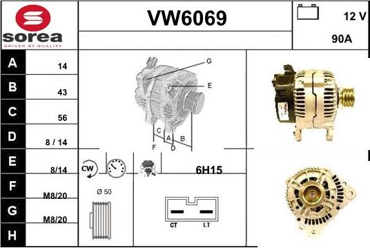 Sera VW6069 - Alternatore autozon.pro