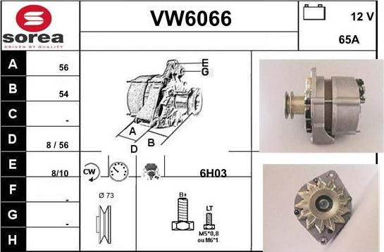 Sera VW6066 - Alternatore autozon.pro