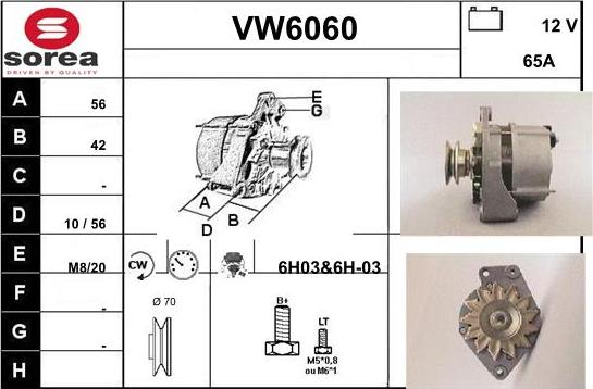 Sera VW6060 - Alternatore autozon.pro