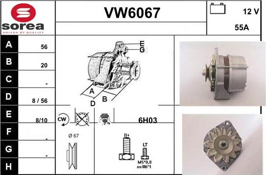 Sera VW6067 - Alternatore autozon.pro