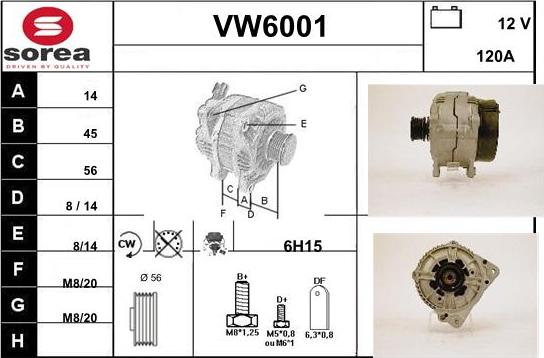 Sera VW6001 - Alternatore autozon.pro