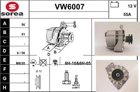 Sera VW6007 - Alternatore autozon.pro