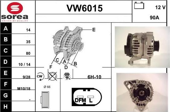 Sera VW6015 - Alternatore autozon.pro