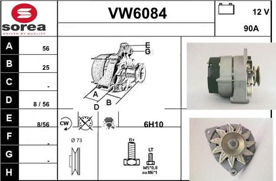 Sera VW6084 - Alternatore autozon.pro