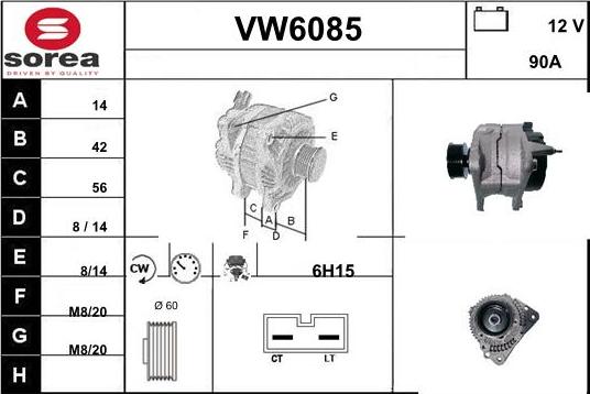 Sera VW6085 - Alternatore autozon.pro