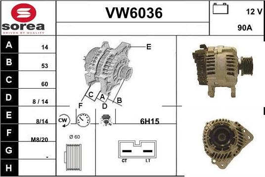 Sera VW6036 - Alternatore autozon.pro