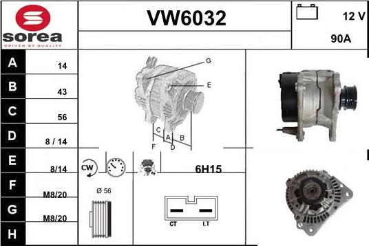 Sera VW6032 - Alternatore autozon.pro