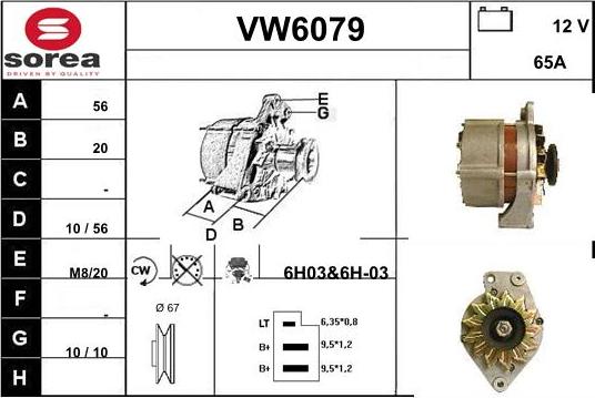 Sera VW6079 - Alternatore autozon.pro