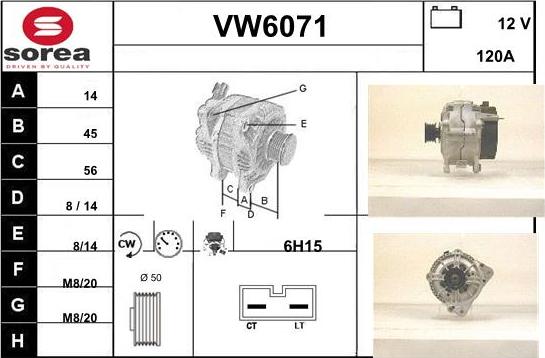 Sera VW6071 - Alternatore autozon.pro