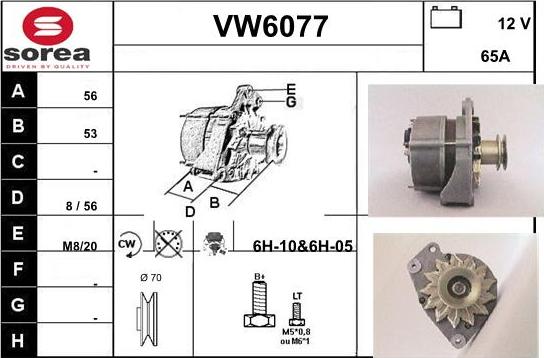 Sera VW6077 - Alternatore autozon.pro