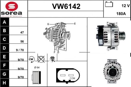 Sera VW6142 - Alternatore autozon.pro