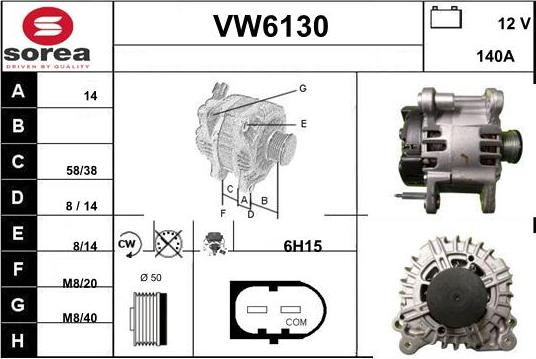 Sera VW6130 - Alternatore autozon.pro