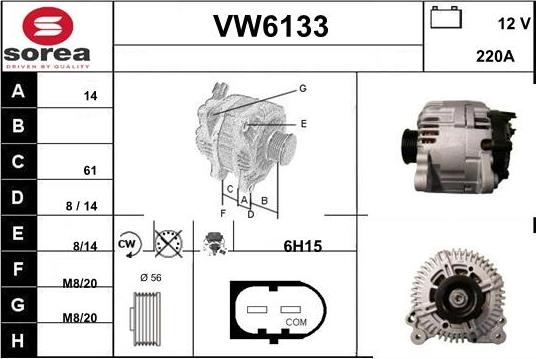 Sera VW6133 - Alternatore autozon.pro