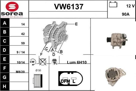 Sera VW6137 - Alternatore autozon.pro