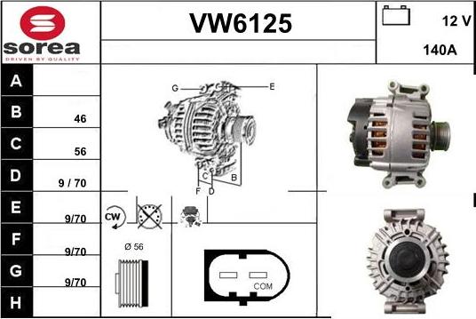 Sera VW6125 - Alternatore autozon.pro