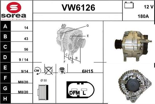 Sera VW6126 - Alternatore autozon.pro