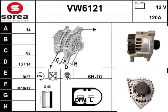 Sera VW6121 - Alternatore autozon.pro