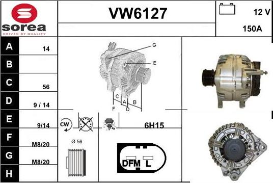 Sera VW6127 - Alternatore autozon.pro