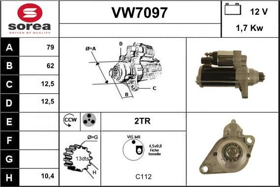 Sera VW7097 - Motorino d'avviamento autozon.pro