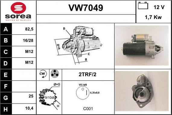 Sera VW7049 - Motorino d'avviamento autozon.pro