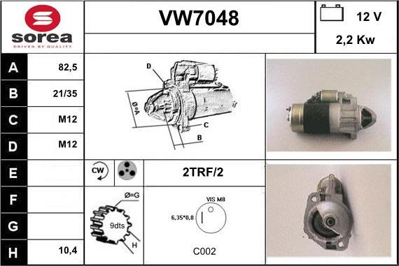 Sera VW7048 - Motorino d'avviamento autozon.pro