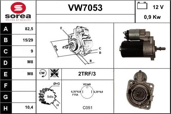 Sera VW7053 - Motorino d'avviamento autozon.pro