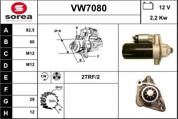 Sera VW7080 - Motorino d'avviamento autozon.pro