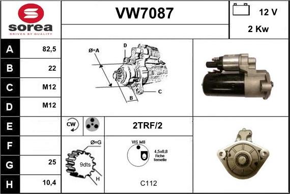 Sera VW7087 - Motorino d'avviamento autozon.pro