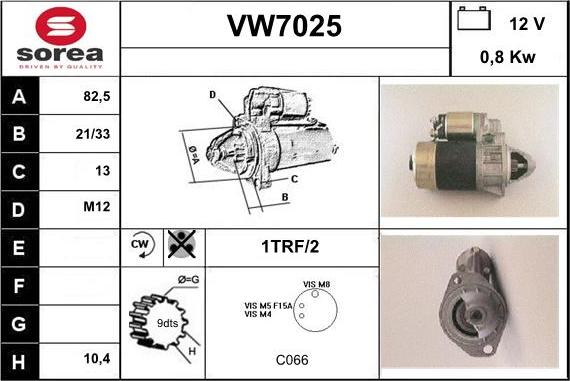 Sera VW7025 - Motorino d'avviamento autozon.pro